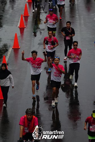 Race photo from Smartfren Run 2024
