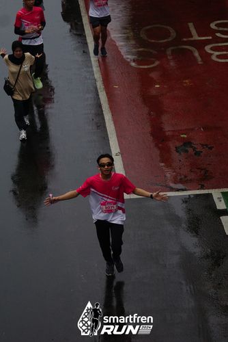 Race photo from Smartfren Run 2024