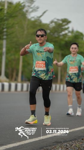 Race photo from Arutmin Borneo Run 2024