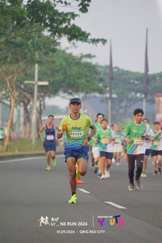 Race photo from BAF LIONS RUN 2024