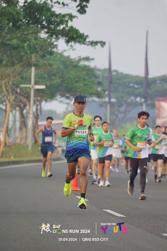Race photo from BAF LIONS RUN 2024
