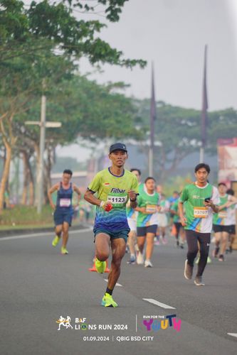 Race photo from BAF LIONS RUN 2024