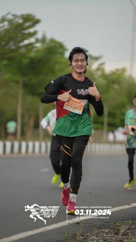 Race photo from Arutmin Borneo Run 2024