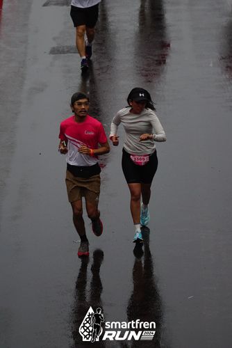 Race photo from Smartfren Run 2024