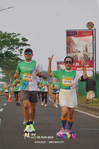Race photo from BAF LIONS RUN 2024