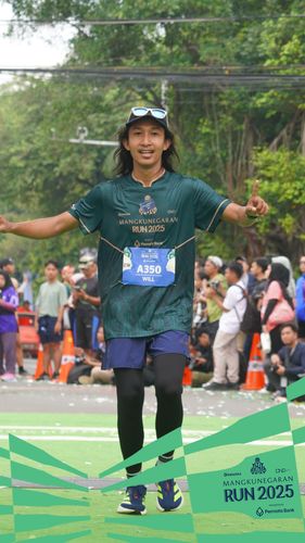 Race photo from Mangkunegaran Run 2025