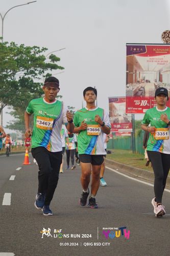 Race photo from BAF LIONS RUN 2024