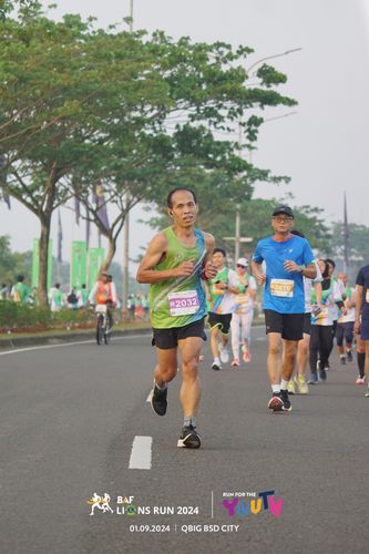 Race photo from BAF LIONS RUN 2024