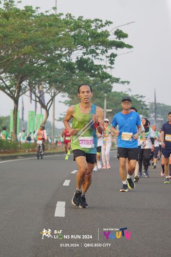 Race photo from BAF LIONS RUN 2024