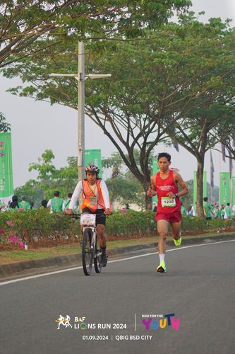 Race photo from BAF LIONS RUN 2024