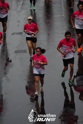 Race photo from Smartfren Run 2024