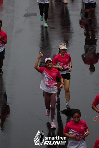 Race photo from Smartfren Run 2024