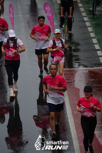 Race photo from Smartfren Run 2024