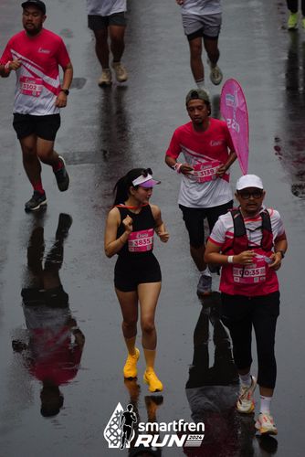 Race photo from Smartfren Run 2024