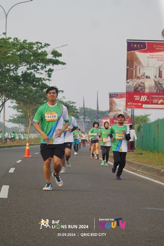 Race photo from BAF LIONS RUN 2024