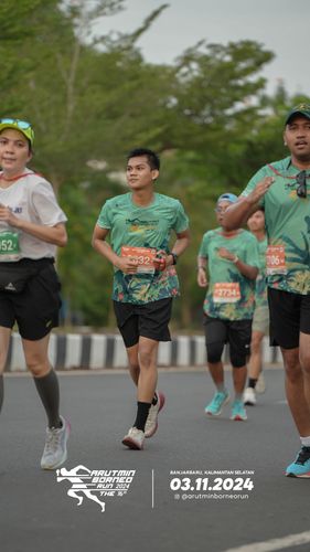 Race photo from Arutmin Borneo Run 2024