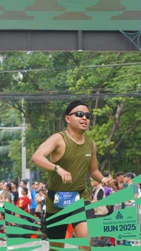 Race photo from Mangkunegaran Run 2025