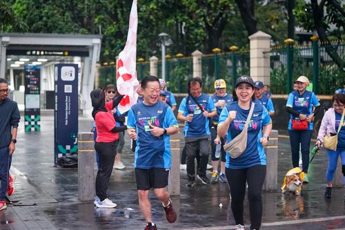 Race photo from Road to BAF Lions Run 2024