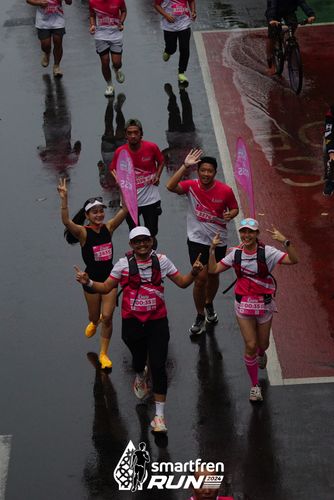 Race photo from Smartfren Run 2024
