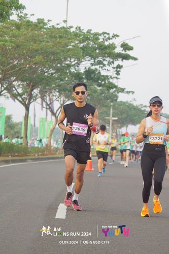 Race photo from BAF LIONS RUN 2024