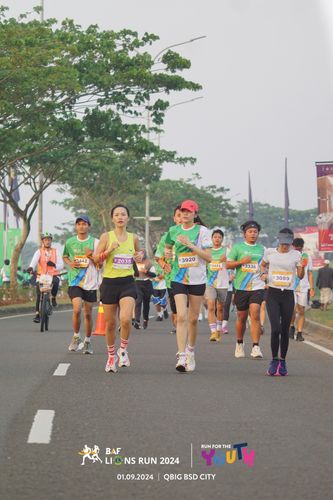Race photo from BAF LIONS RUN 2024
