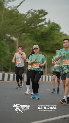 Race photo from Arutmin Borneo Run 2024