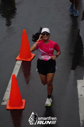 Race photo from Smartfren Run 2024