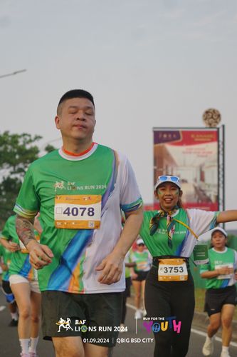 Race photo from BAF LIONS RUN 2024