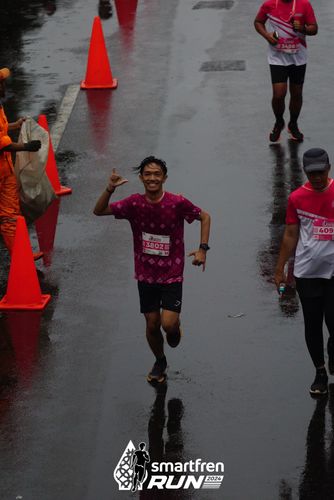 Race photo from Smartfren Run 2024