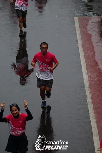 Race photo from Smartfren Run 2024