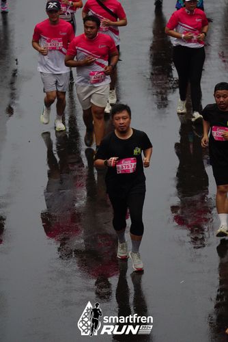 Race photo from Smartfren Run 2024