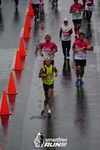 Race photo from Smartfren Run 2024