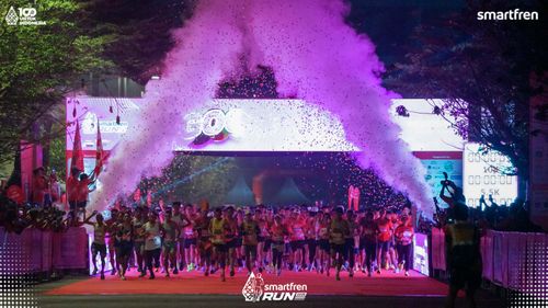 Race photo from Smartfren Run 2025 
