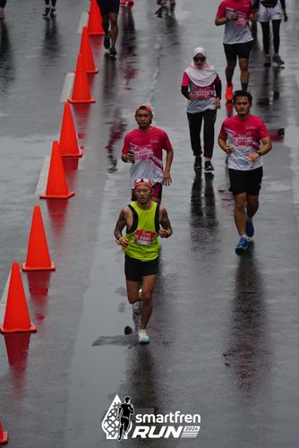 Race photo from Smartfren Run 2024