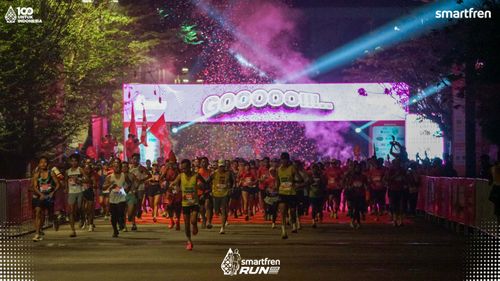 Race photo from Smartfren Run 2025 