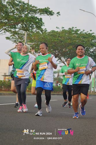 Race photo from BAF LIONS RUN 2024