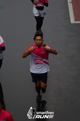 Race photo from Smartfren Run 2024