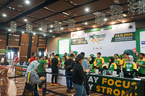 Race photo from Arutmin Borneo Run 2024