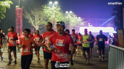 Race photo from Smartfren Run 2025 