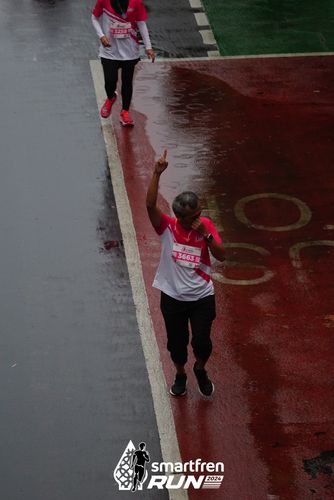Race photo from Smartfren Run 2024