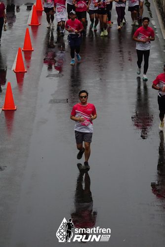 Race photo from Smartfren Run 2024