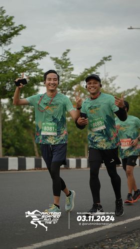 Race photo from Arutmin Borneo Run 2024