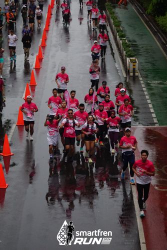 Race photo from Smartfren Run 2024
