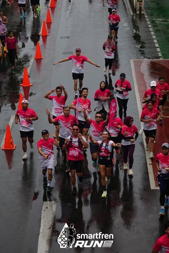 Race photo from Smartfren Run 2024