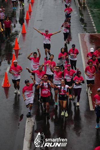 Race photo from Smartfren Run 2024