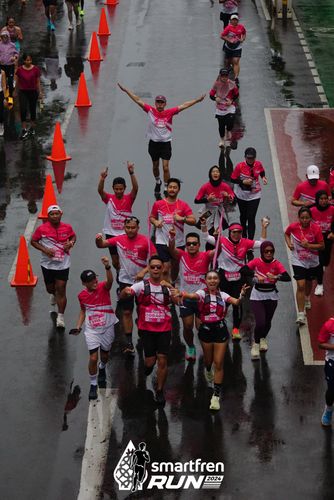 Race photo from Smartfren Run 2024