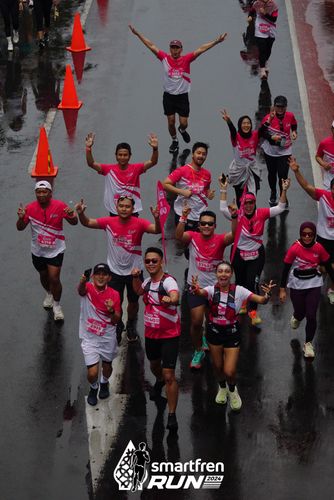 Race photo from Smartfren Run 2024