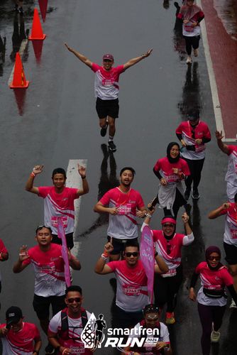 Race photo from Smartfren Run 2024