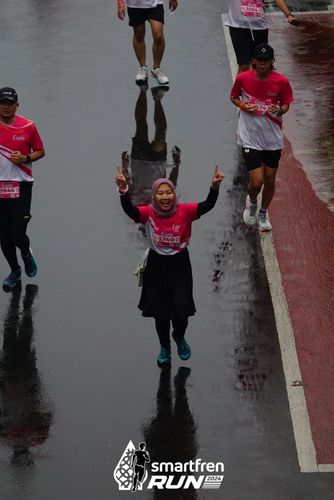 Race photo from Smartfren Run 2024