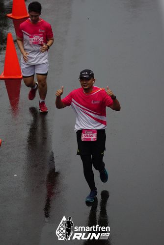 Race photo from Smartfren Run 2024